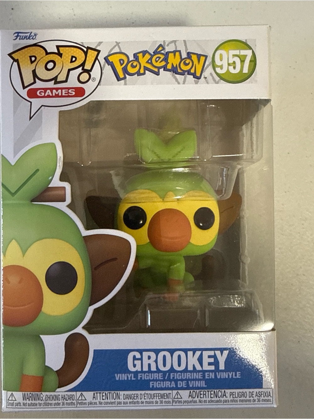 Funko Pop! Grookey Figure - Green and Yellow Vinyl